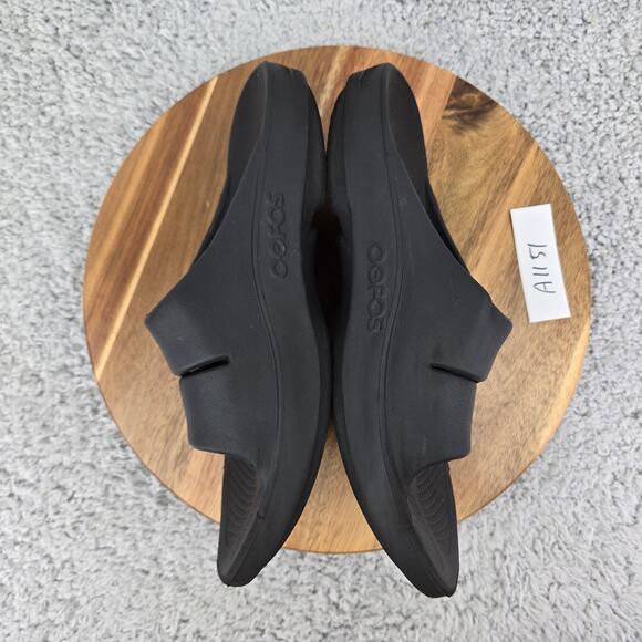 Oofos Ooahh Black Recovery Comfort Casual Daily Lifestyle Slide Sandals Mens 9 - Picture 8 of 13